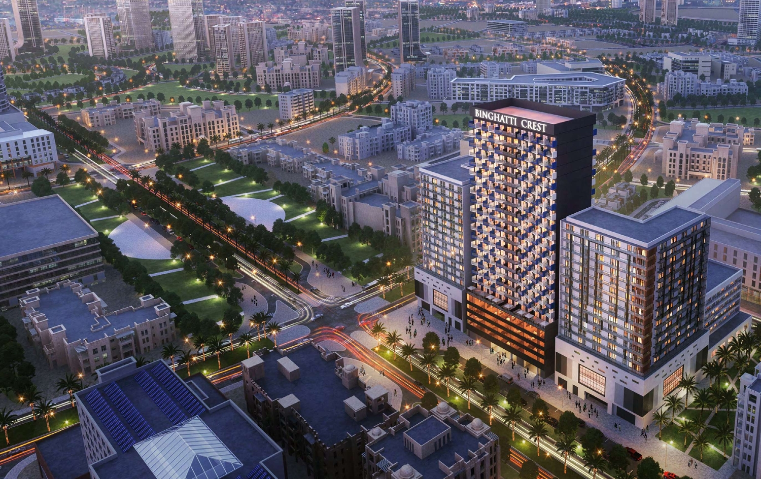 Binghatti Crest by Binghatti in Jumeirah Village Circle (JVC)