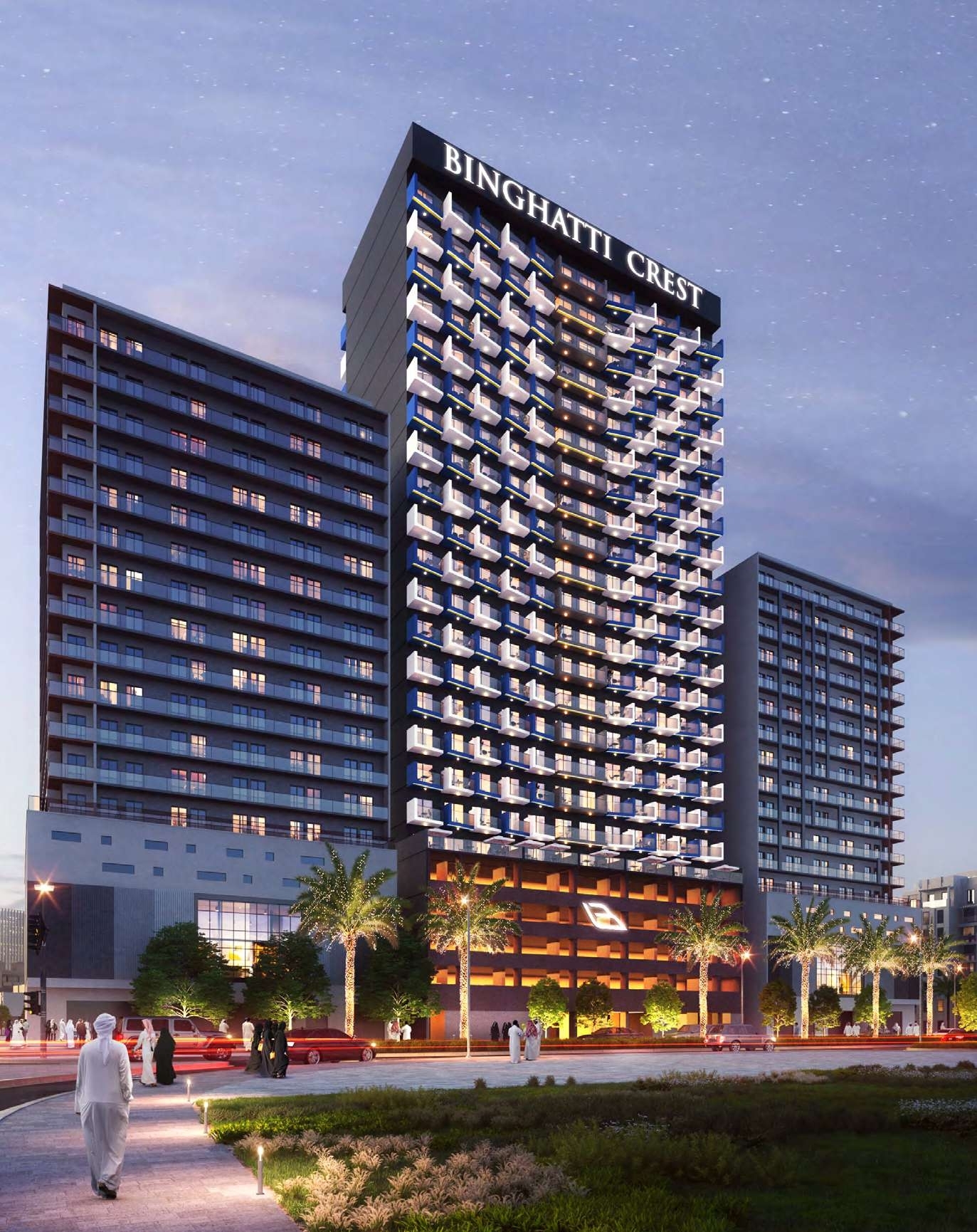 Binghatti Crest by Binghatti in Jumeirah Village Circle (JVC)