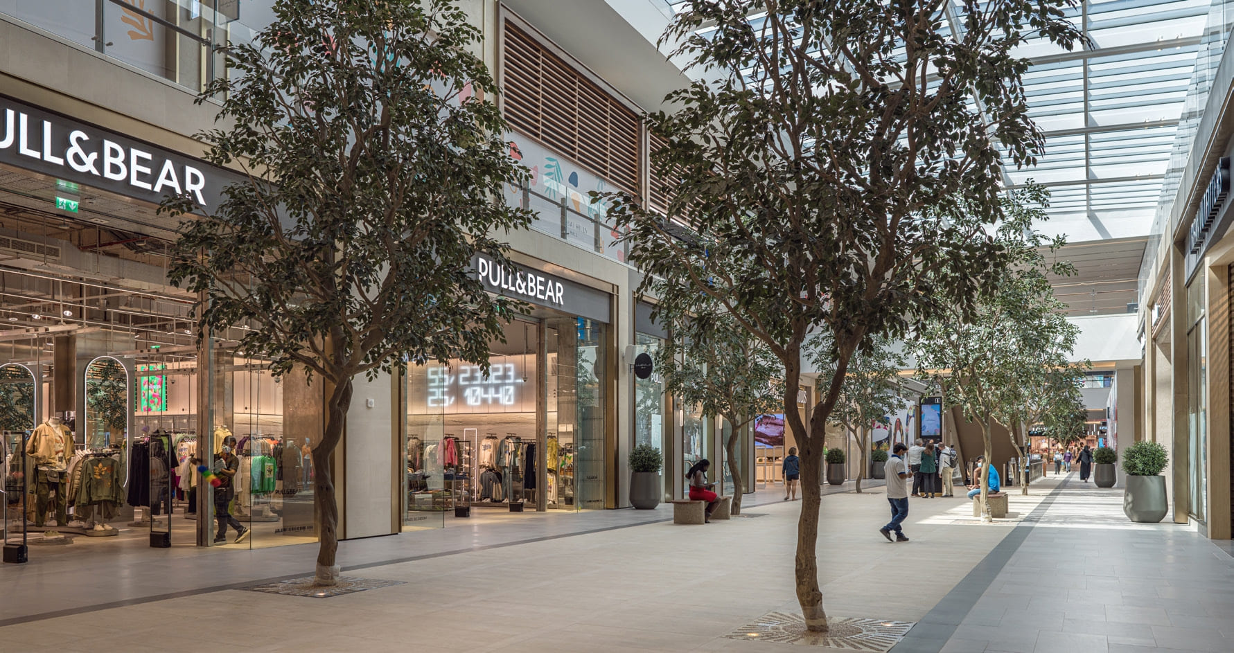 Generous landscaped podium area