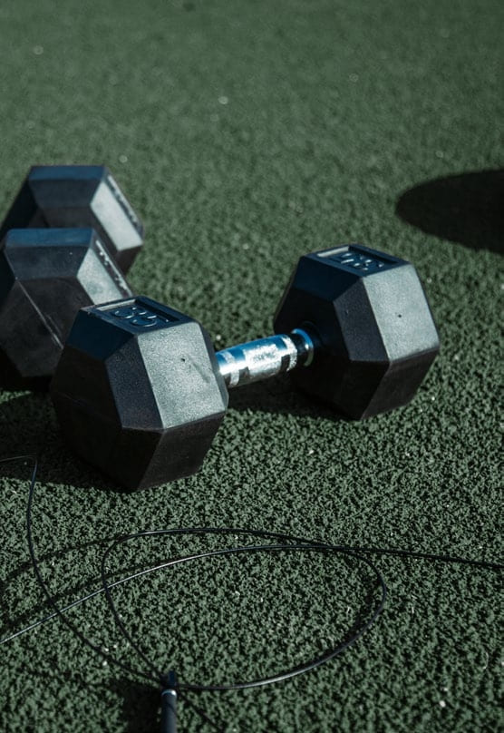 First-class, outdoor gym for working on your personal bests.