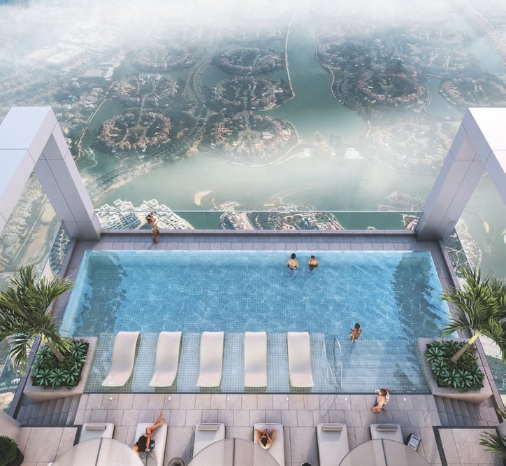 Infinity Edge Pool on 65 level