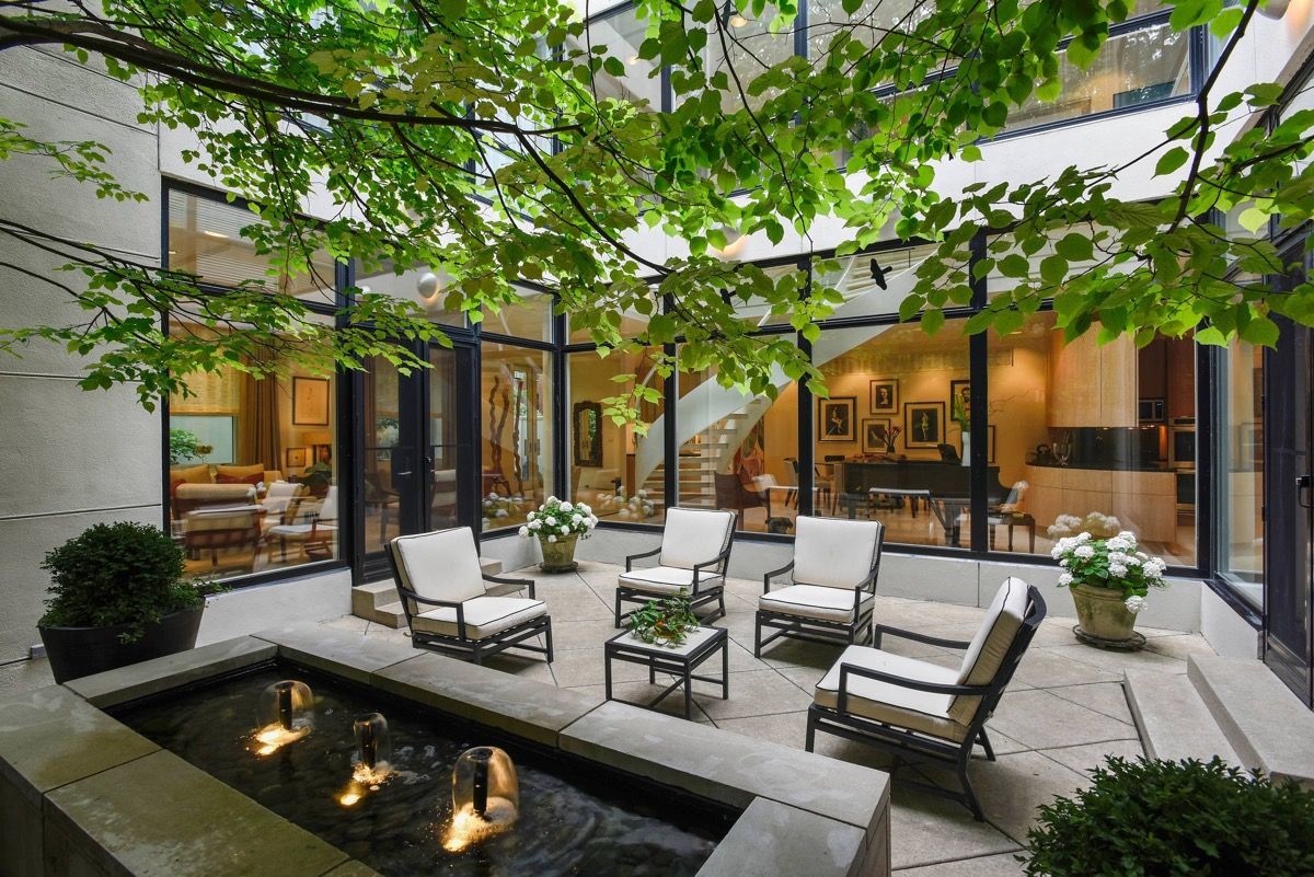 Outdoor courtyard
