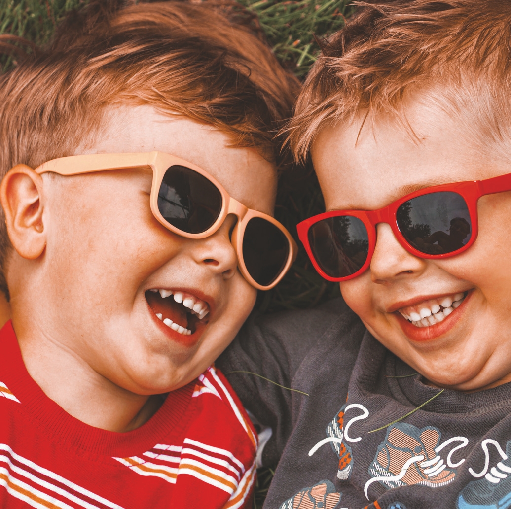 Shaded outdoor kids play area