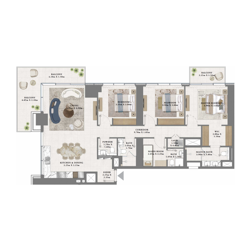 3 bedroom Apartments -  Albero