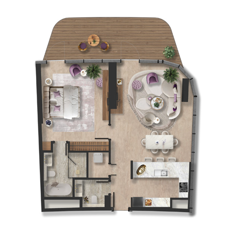 1 bedroom Apartments -  Taj Wellington Mews