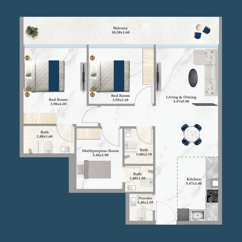 2 bedroom Apartments -  Sparklz