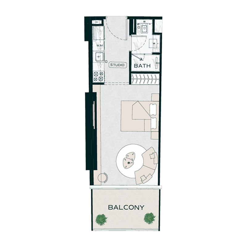 Studio Apartments -  Binghatti Aquarise