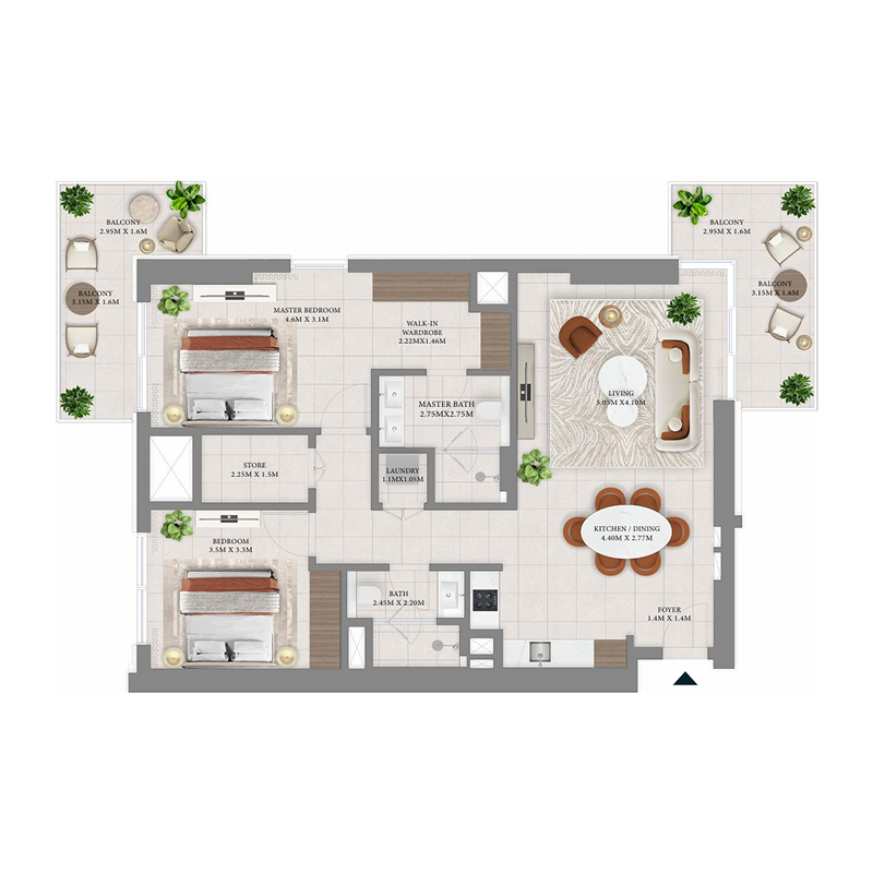 2 bedroom Apartments -  Vida Residences Hillside