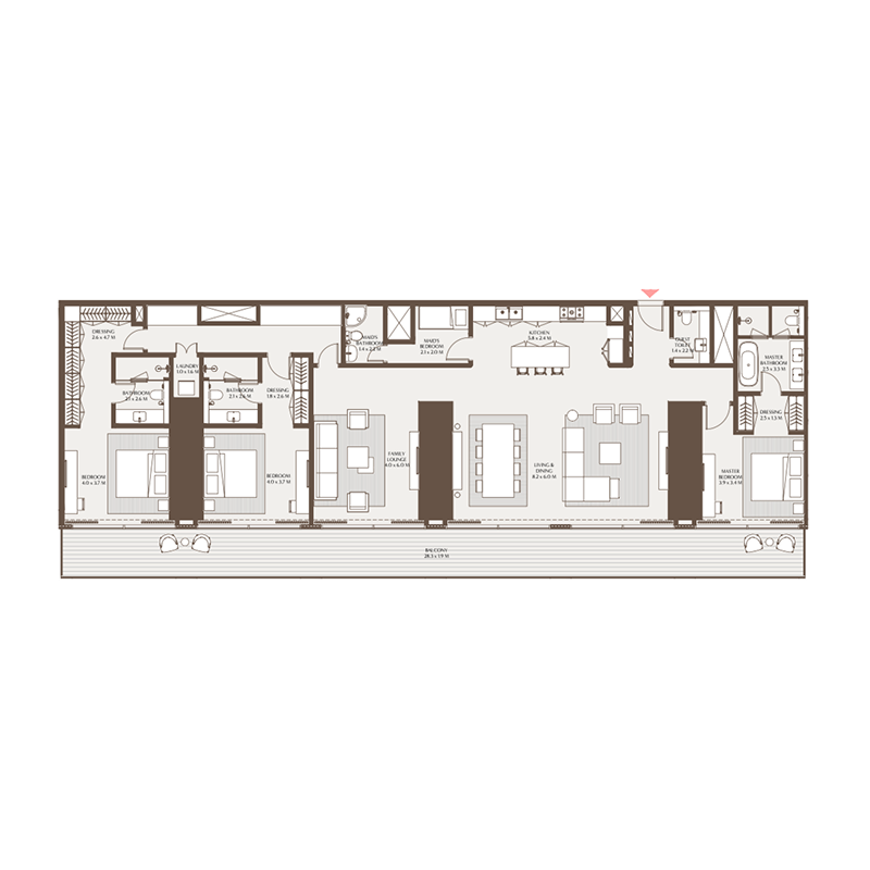 3 bedroom Apartments -  Akala Residences