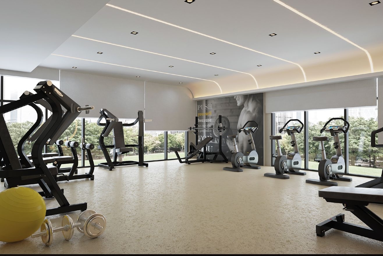 Well-equipped gym