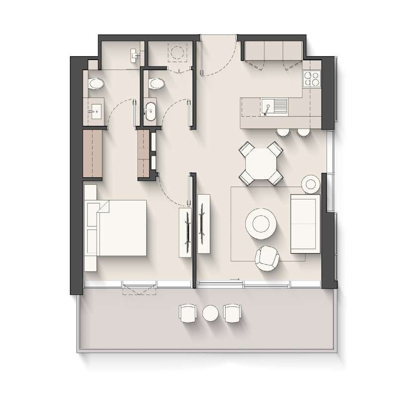 1 bedroom Apartments -  Soto Grande