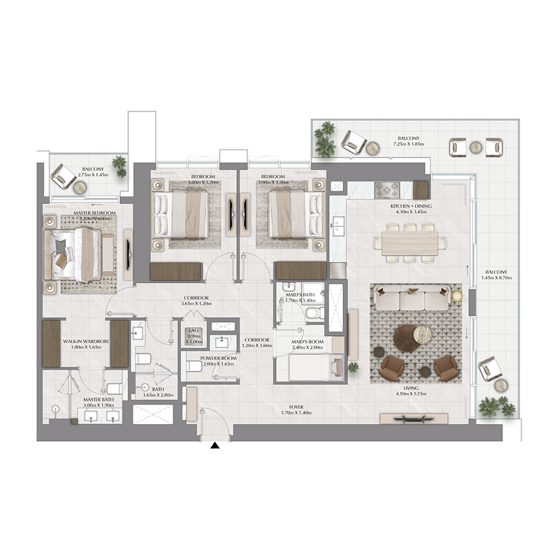 3 bedroom Apartments -  Lyvia By Palace