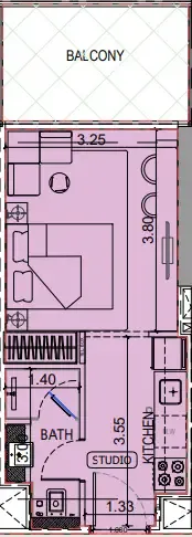 0.0 bedroom apartments -  Binghatti Vintage