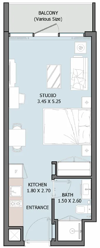 0.0 bedroom apartments -  Verdana VIII