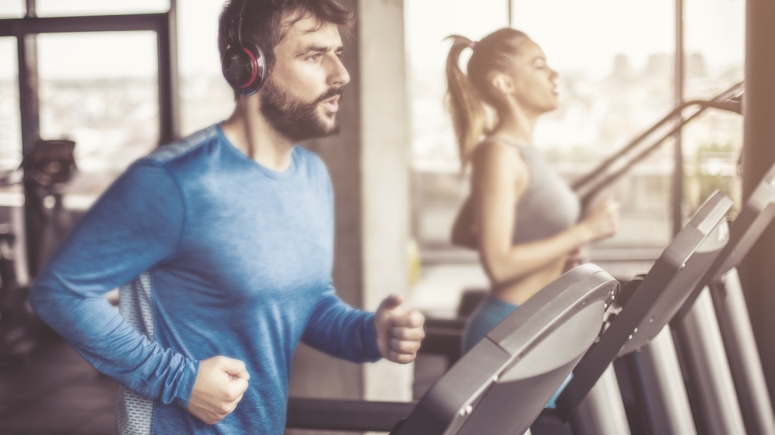 A fully-equipped gym