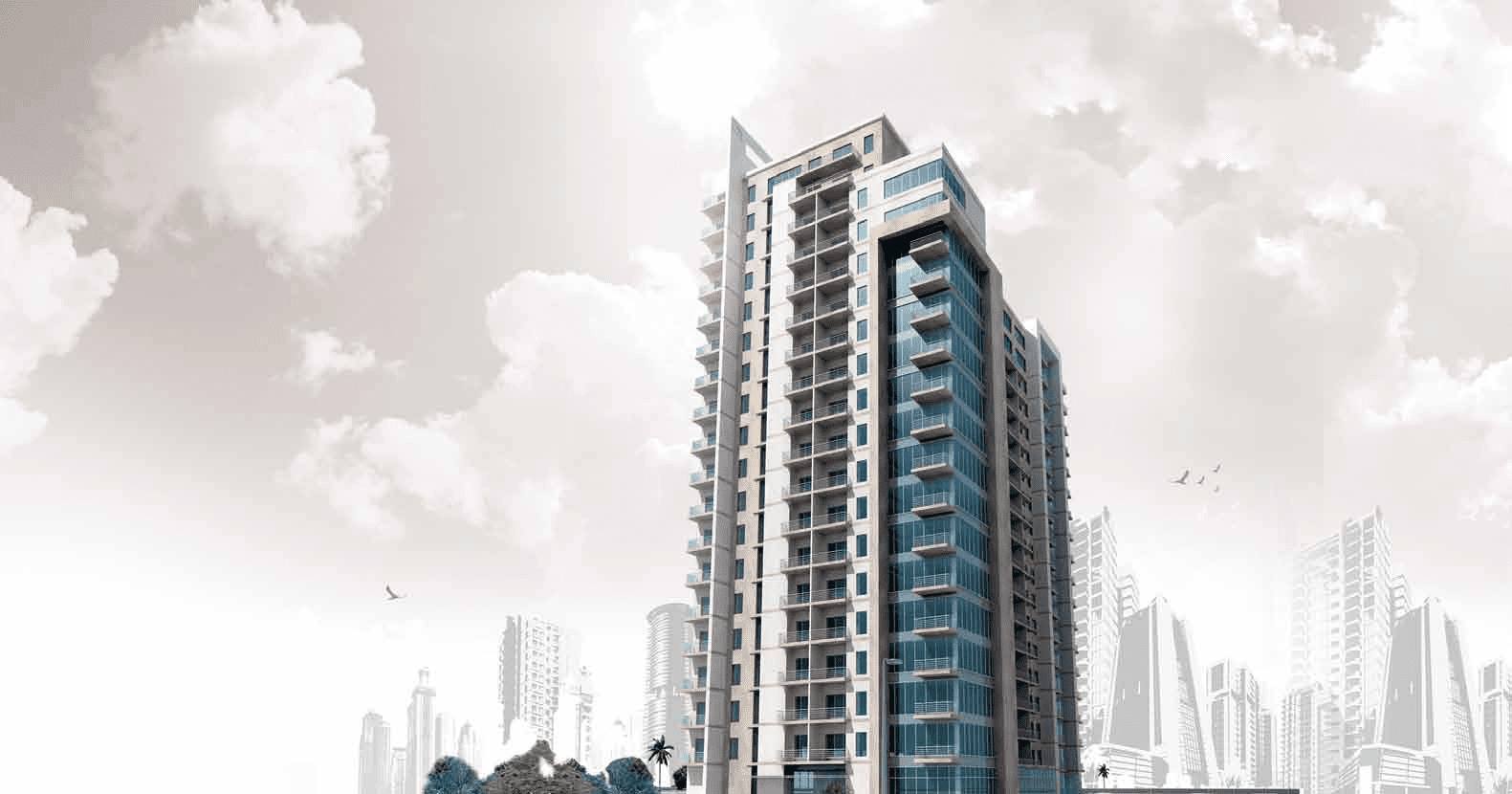 Oakwood Residency  by Deyaar in Dubai Production City