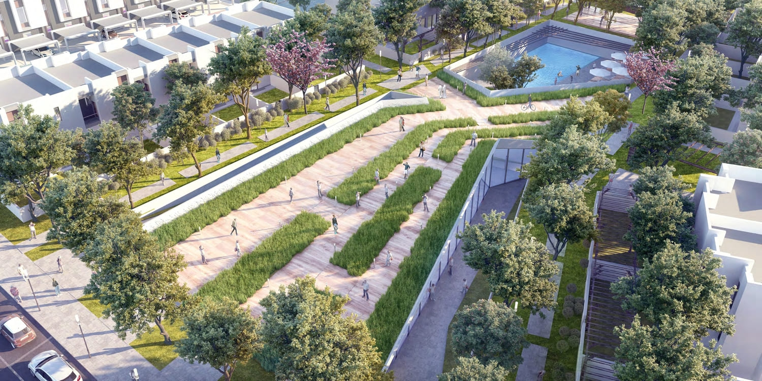 Courtyard and gardens