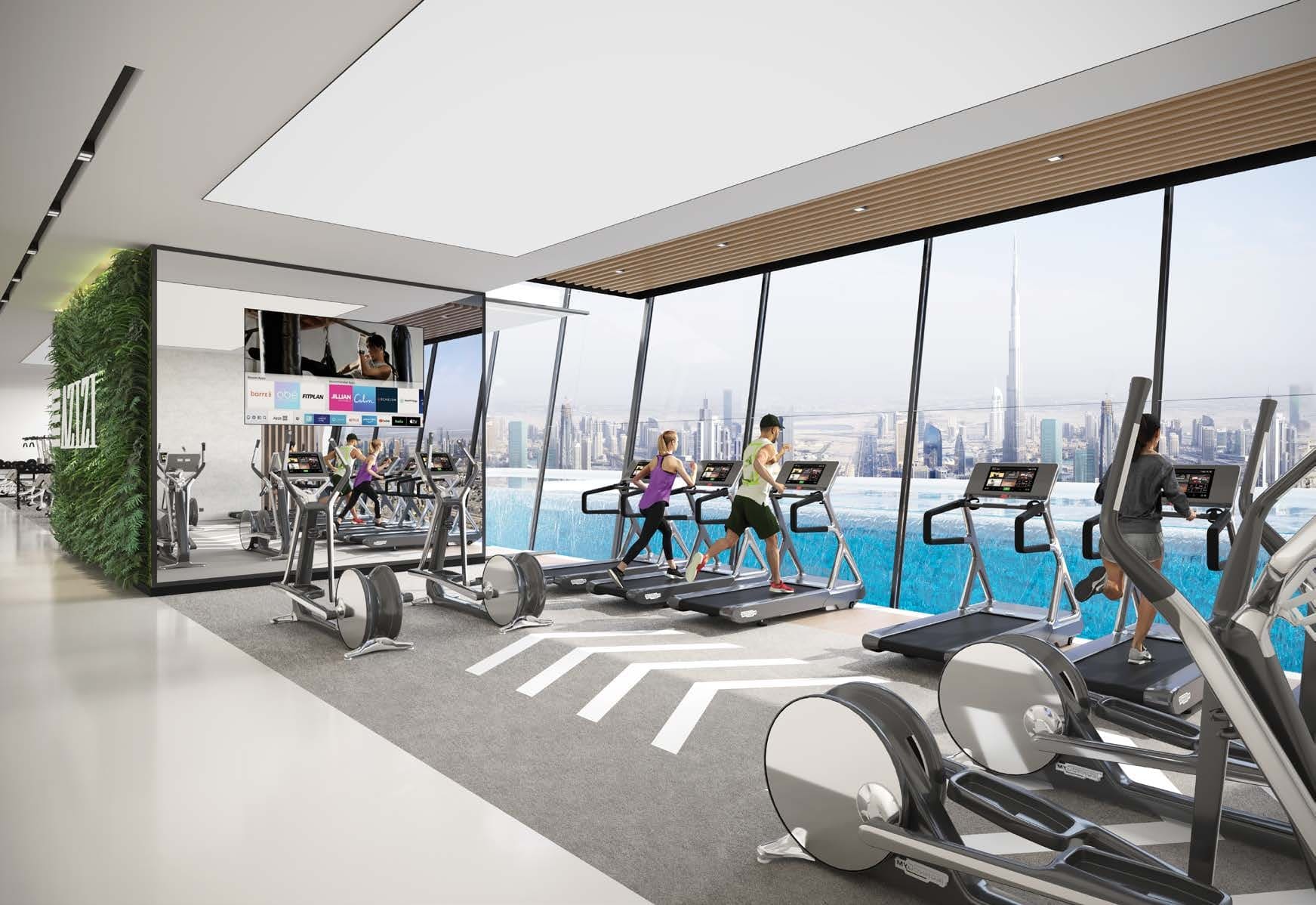 Fully-equipped gymnasiums