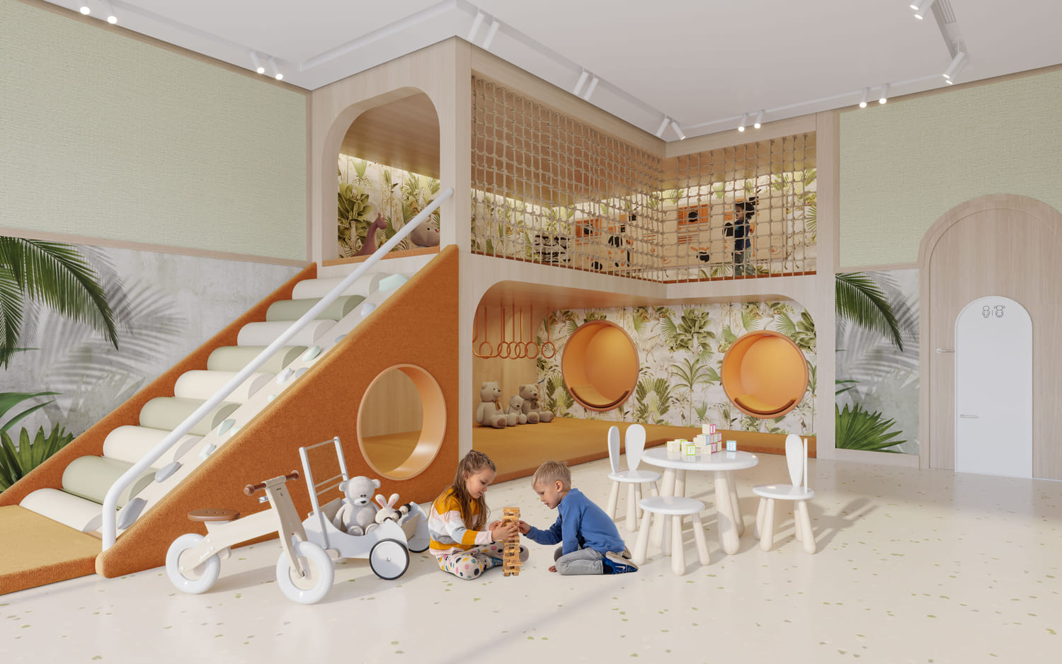 INDOOR & OUTDOOR KIDS’ PLAY AREA