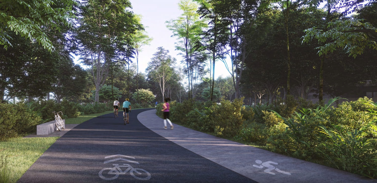 6.6-km Professional Jogging And Cycling Track